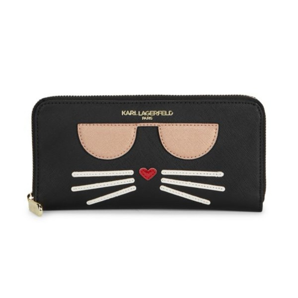 Karl Lagerfeld Choupette Continental Cat Wallet 🆕 NWT